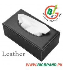 Office Home Car Pure Leather Tissue Box